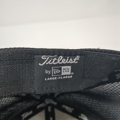 Titleist FJ Pro V1 Fitted Hat Black XL Embroidered Stretch New Era
