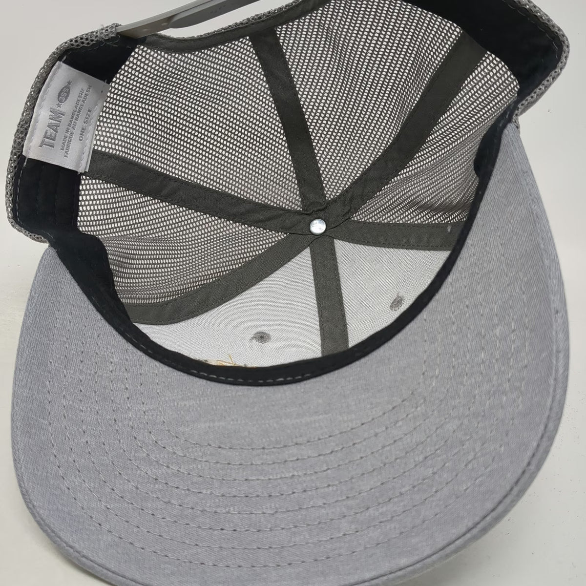 Team 365 Freedom Energy Logistics Gray Trucker Hat One Size Mesh Snapback