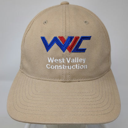 Port Authority Baseball Cap Beige XL West Valley Construction WVC Flexfit Hat