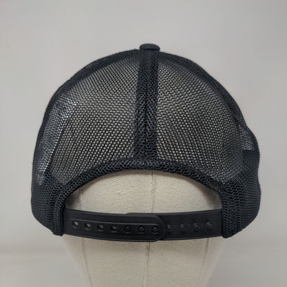Columbia Snapback Trucker Hat Black One Size Adjustable Vented Holes Mesh Back