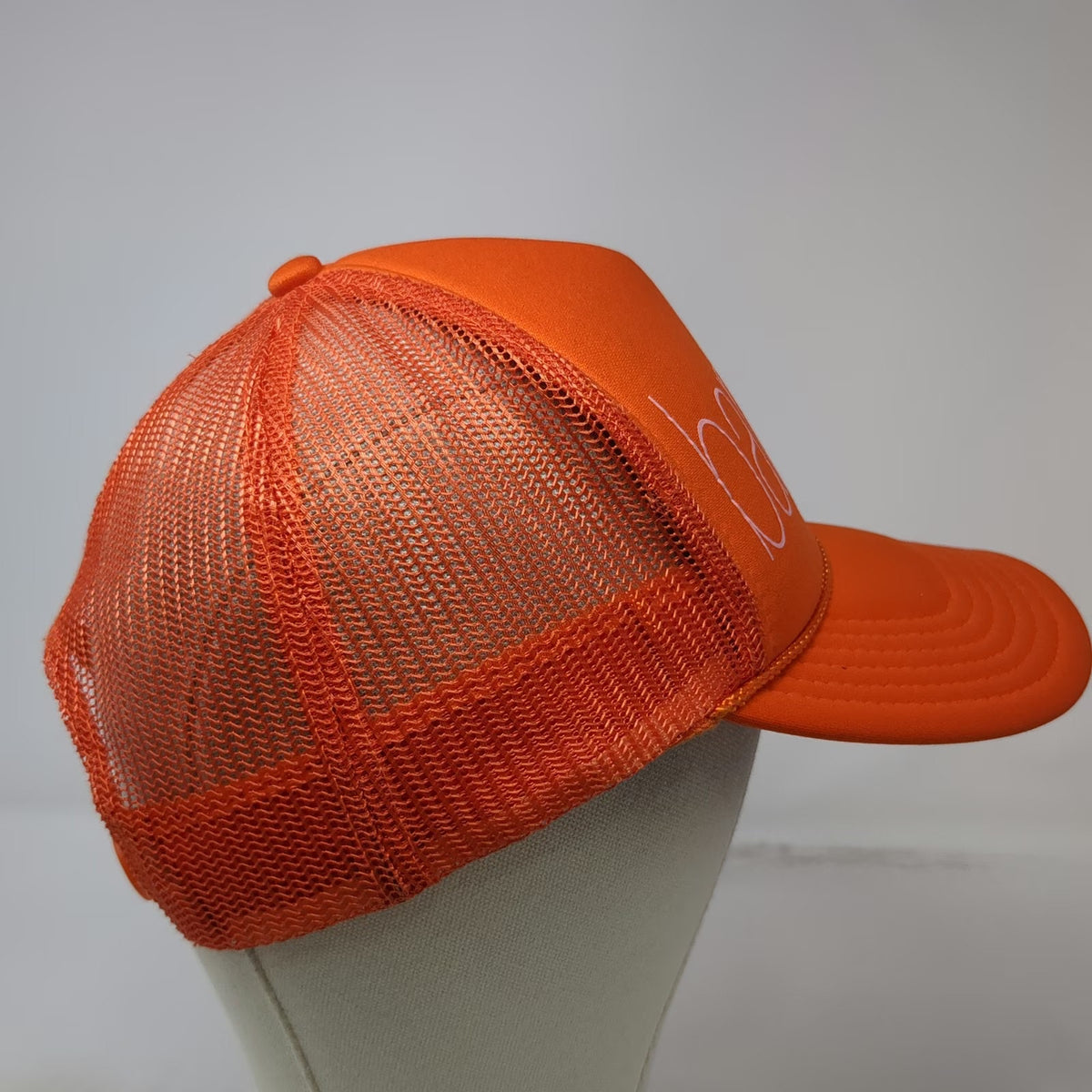Neighborhood Laguna Barre-Bae Trucker Hat Orange OSFM Snapback Mesh Foam Front