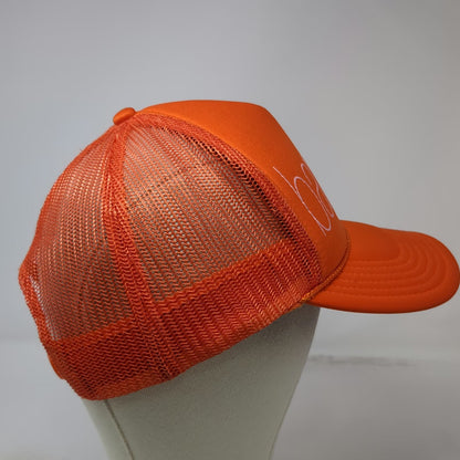 Neighborhood Laguna Barre-Bae Trucker Hat Orange OSFM Snapback Mesh Foam Front