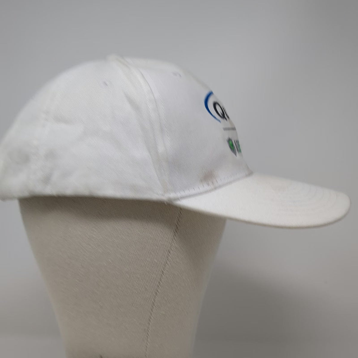 Hit Wear Quotit AgentCubed White One Size Baseball Cap Strapback Hat Embroidery
