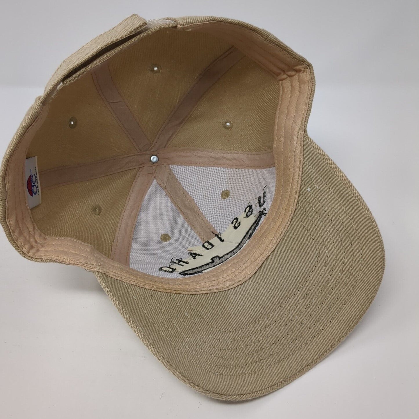 USS Idaho SSN 799 Strapback Hat Tan One Size Adjustable Embroidered 6 Panel