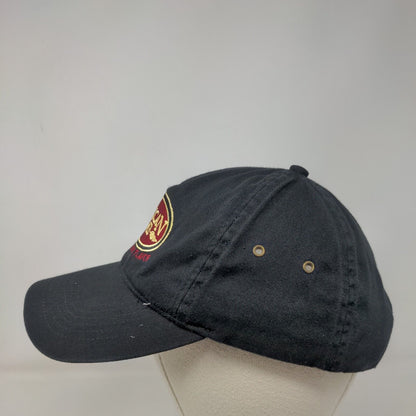 American Lamb Slideback Hat Black One Size Embroidered Vent Holes