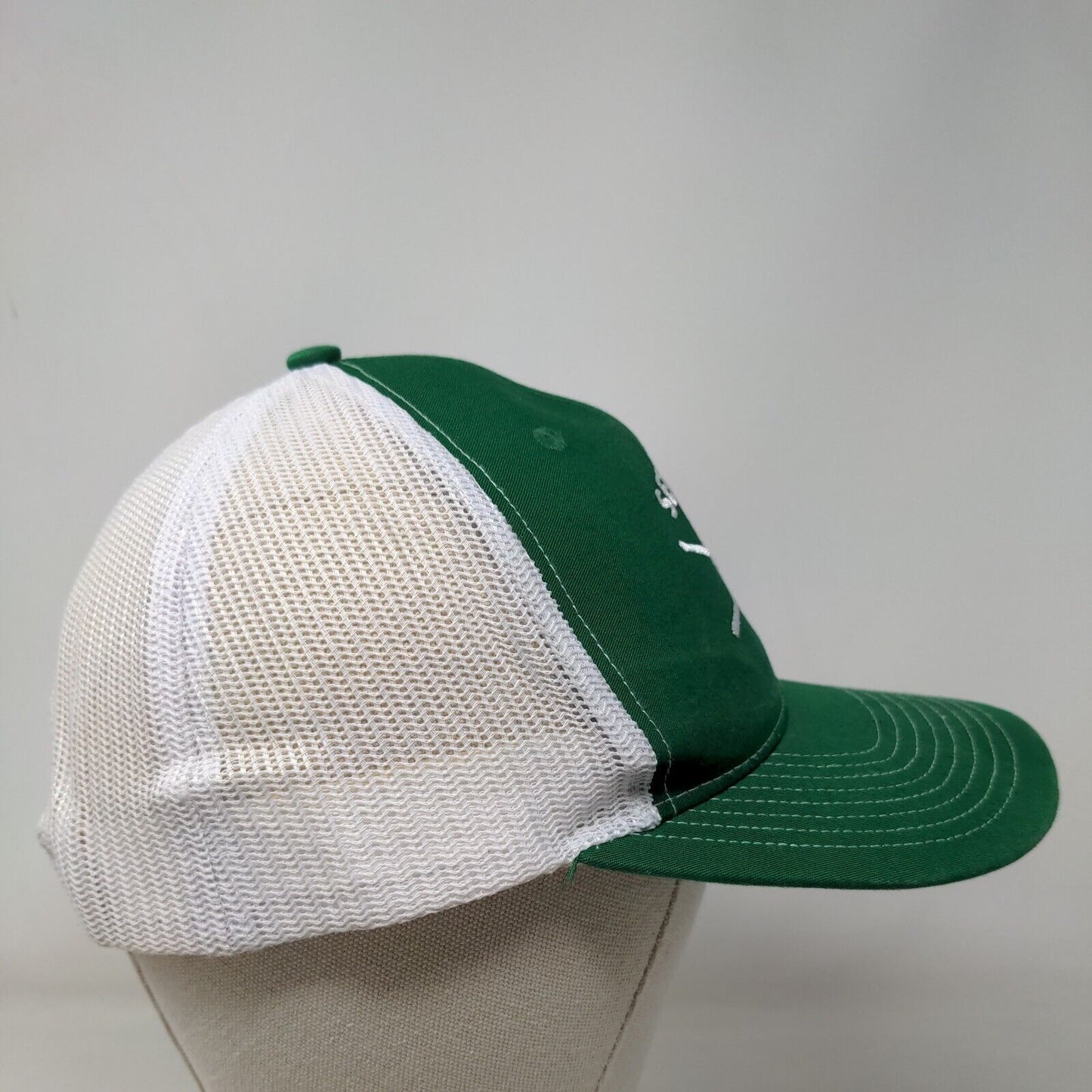 Seth Low Lion Snapback Mesh Back Trucker Hat Green One Size Embroidered