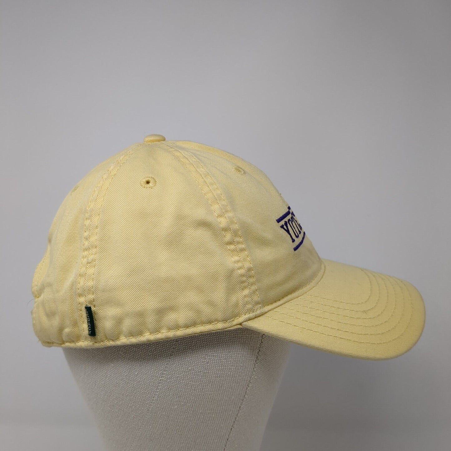 Yotes Football Slideback Hat Yellow One Size Adjustable Solid Legacy