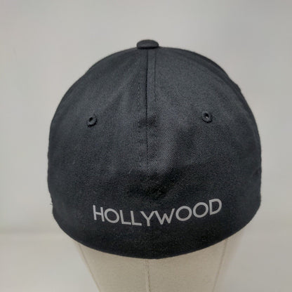 HBH Hollywood Fitted Hat Black Small-Medium Solid Flexfit Yupoong
