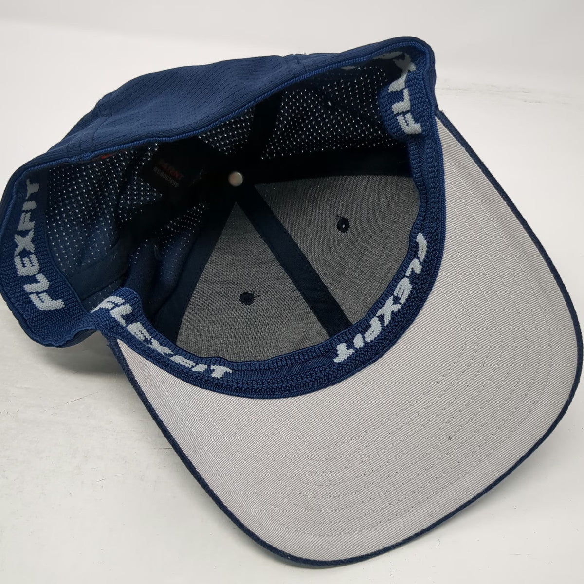 Flexfit Baseball Cap Blue One Size Voodoo Graphic Textured Fitted Stretch Hat