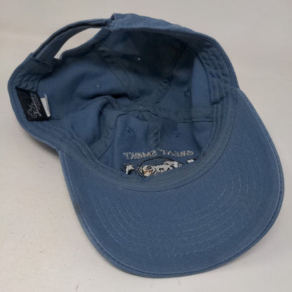 Great Smoky Mountains Strapback Hat One Size Blue Embroidered Jacobson Hat