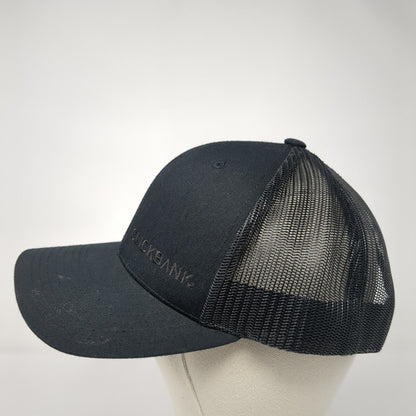 ClickBank Snapback Mesh Back Trucker Hat Black One Size Yupoong 6 Panel