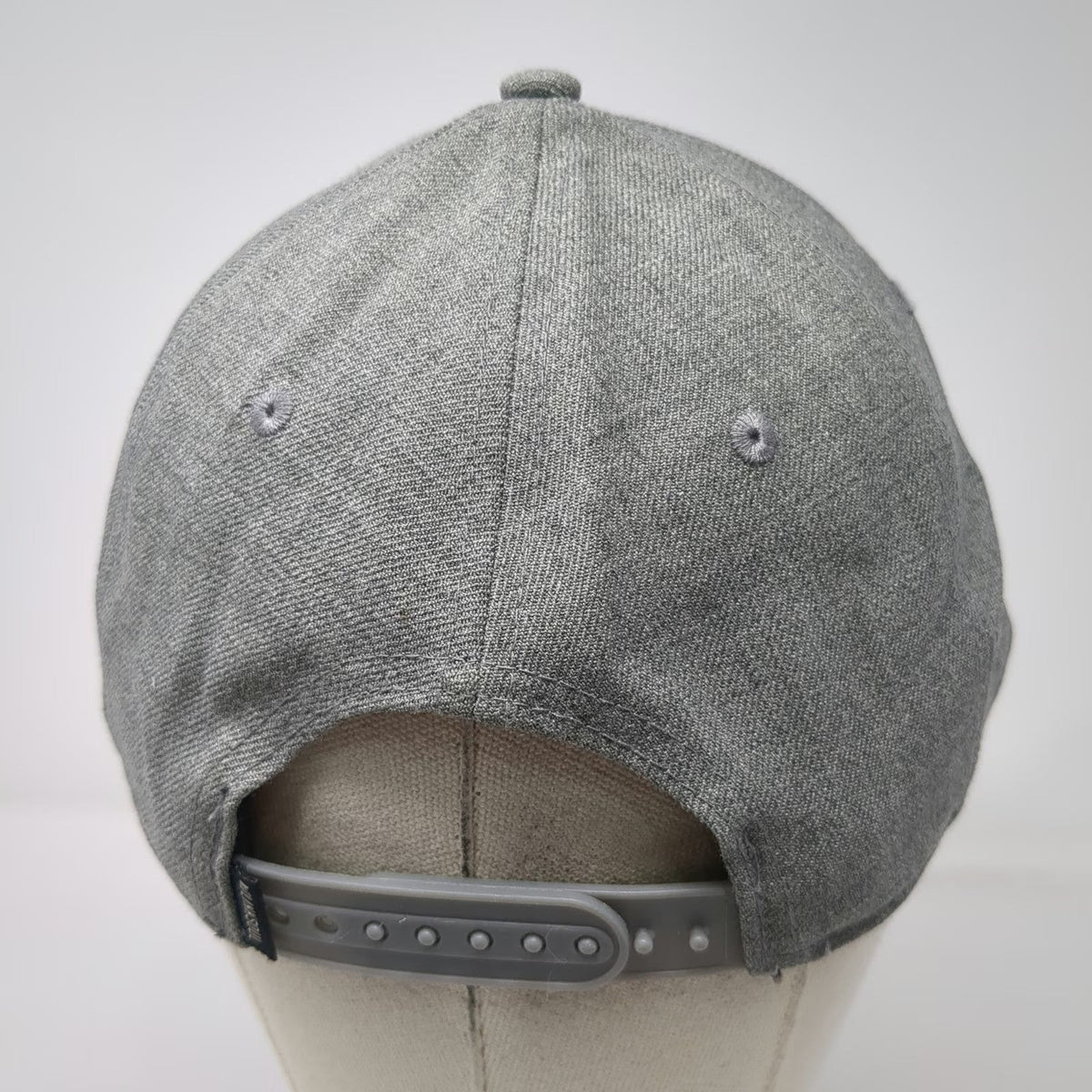 Linksoul Snapback Hat Gray One Size Green Undervisor Wool Blend Golf Patch