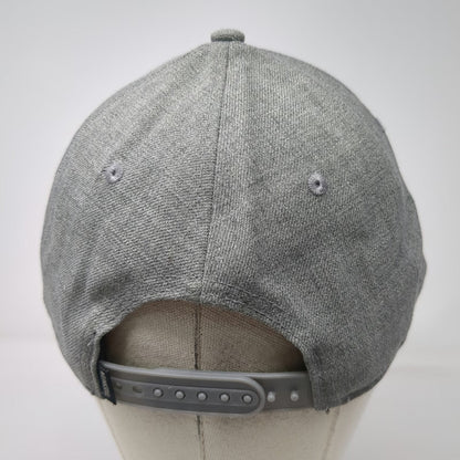 Linksoul Snapback Hat Gray One Size Green Undervisor Wool Blend Golf Patch