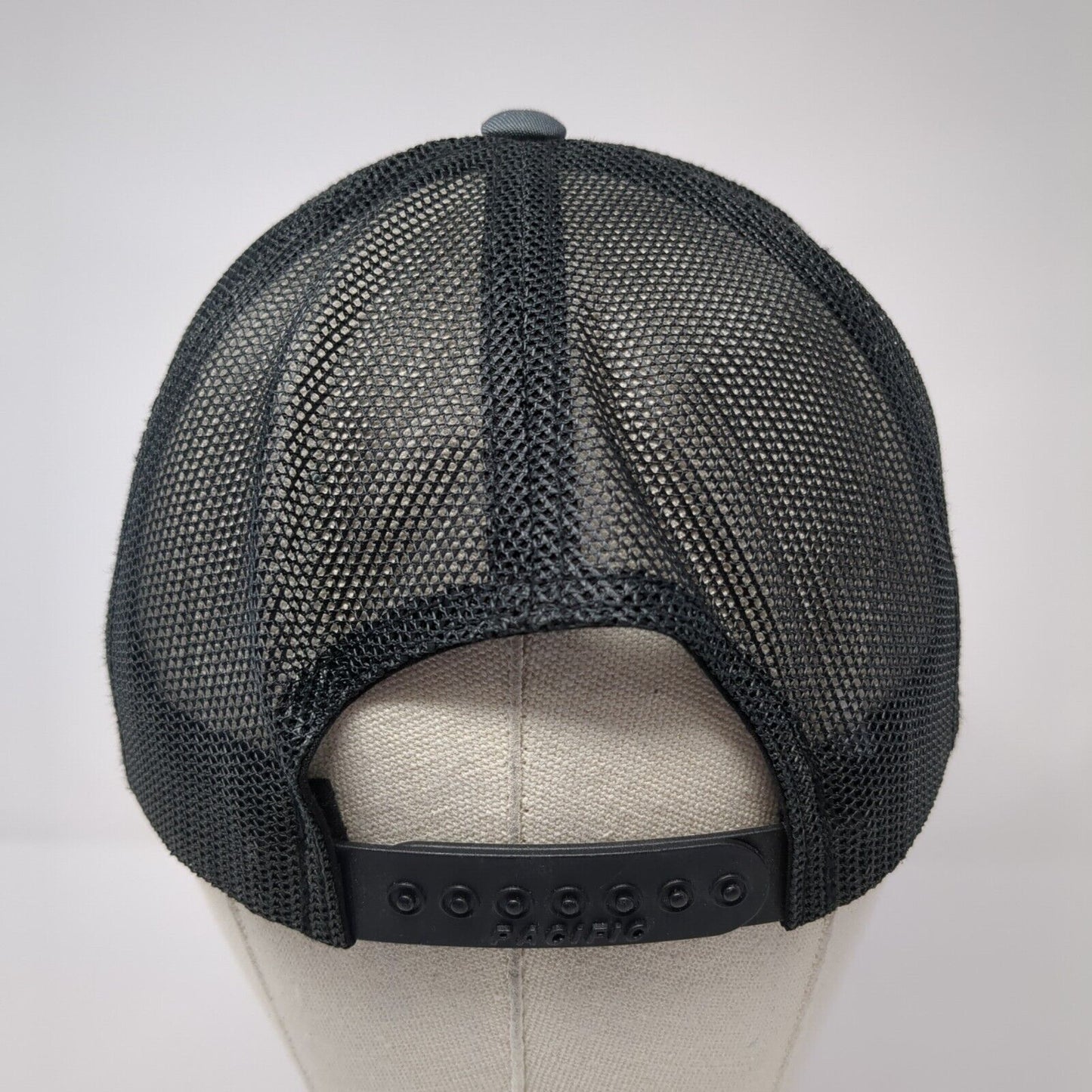 EB Snapback Mesh Back Trucker Hat Gray One Size Pacific Headwear