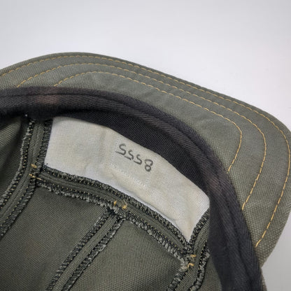 Ape & Bird 5 Panel Green Hat OS Strapback Canvas Contrast Stitch Made in USA