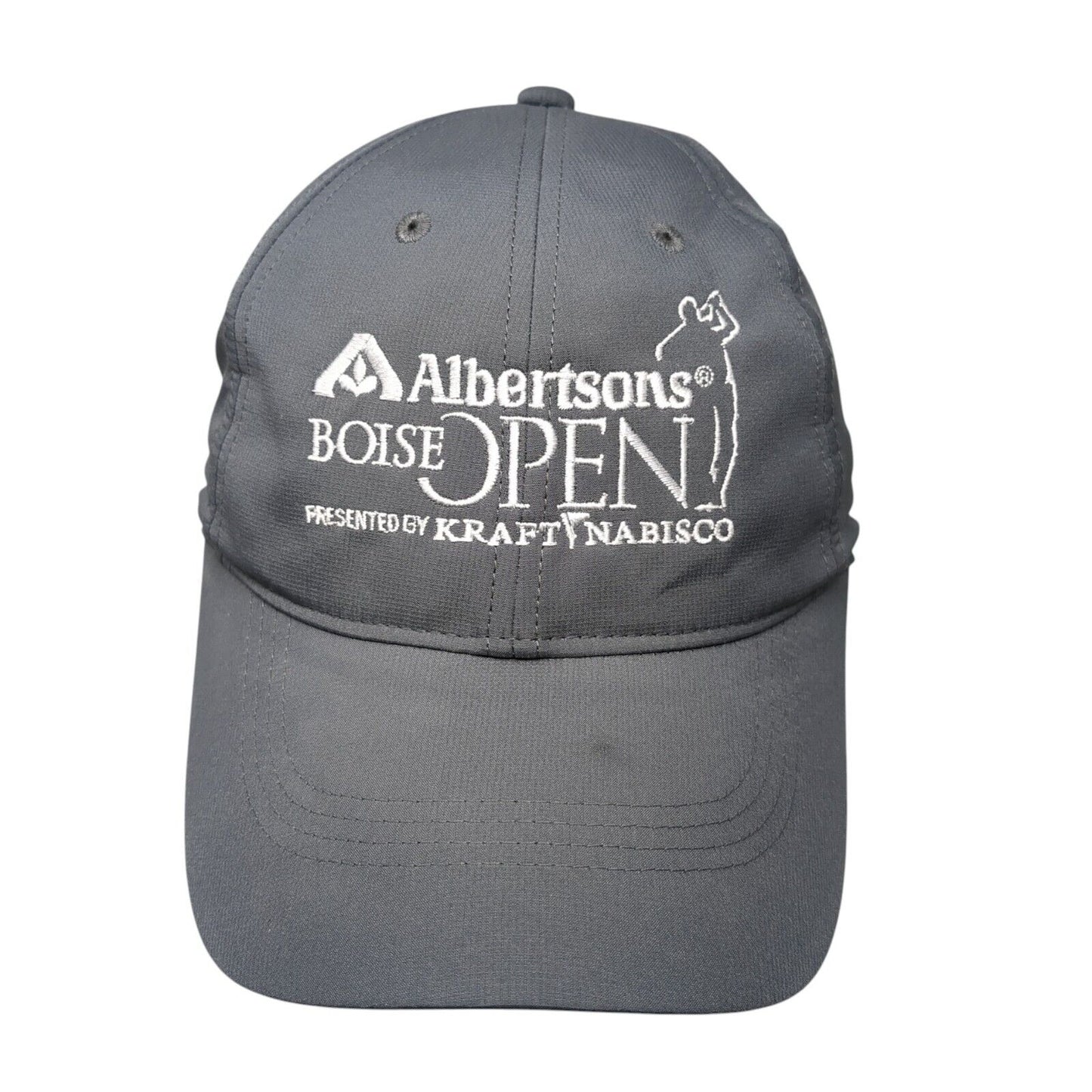 Albertsons Boise Open Strapback Hat Gray OSFM Nike Golf Embroidered