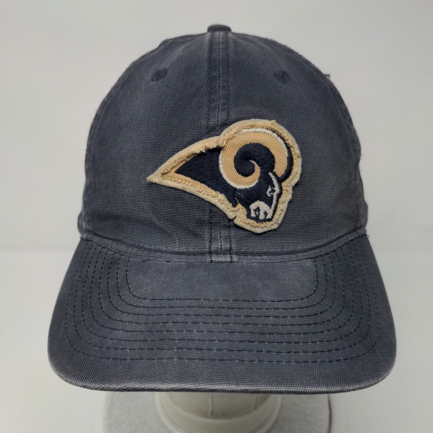 St. Louis Rams Fitted Hat Blue L/XL 6 Panel Retro Sport Reebok NFL