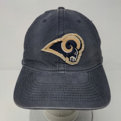 St. Louis Rams Fitted Hat Blue L/XL 6 Panel Retro Sport Reebok NFL