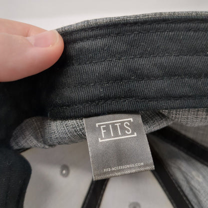 Dumas Slideback Hat Gray One Size Adjustable Embroidered Fits Midway