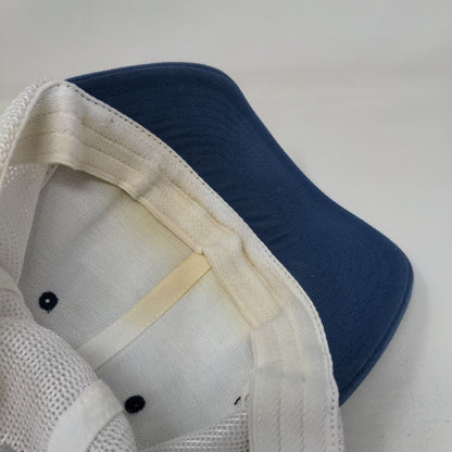 Columbia PFG Fitted Trucker Hat Blue L/XL Embroidered Mesh Back 6 Panel