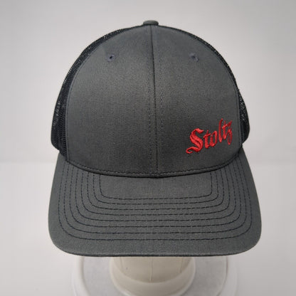 Stoltz Snapback 112 Trucker Hat Gray One Size Adjustable Mesh Back Richardson