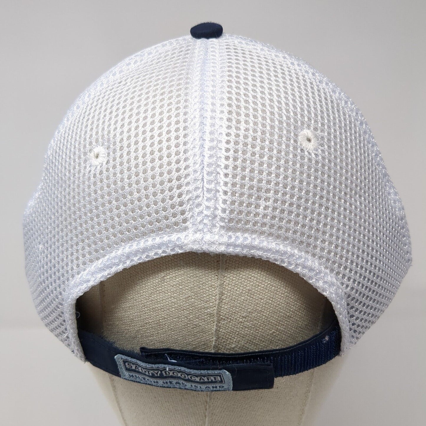 The Salty Dog Cafe Strapback Mesh Back Hat Blue One Size Classic Cut