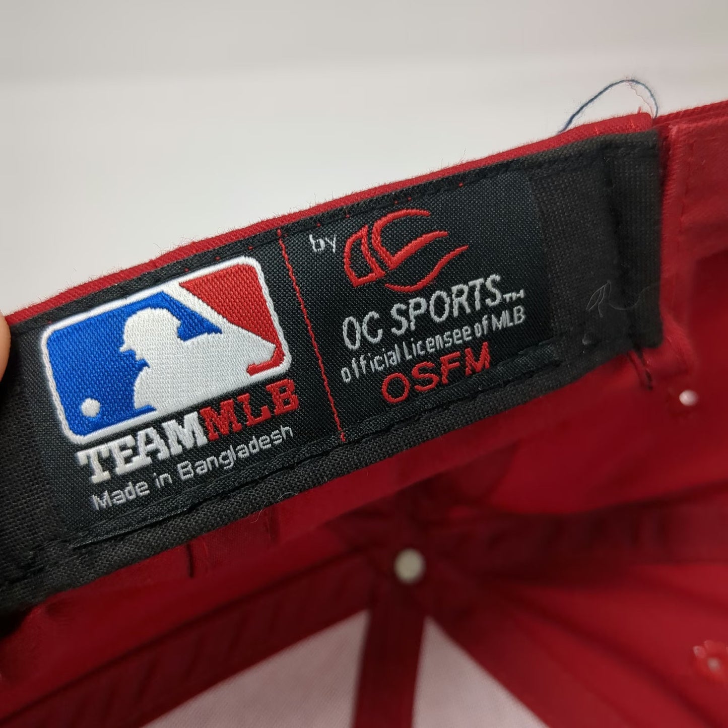 Washington Nationals MLB OC Sports Baseball Cap Red One Size Strapback Logo Hat