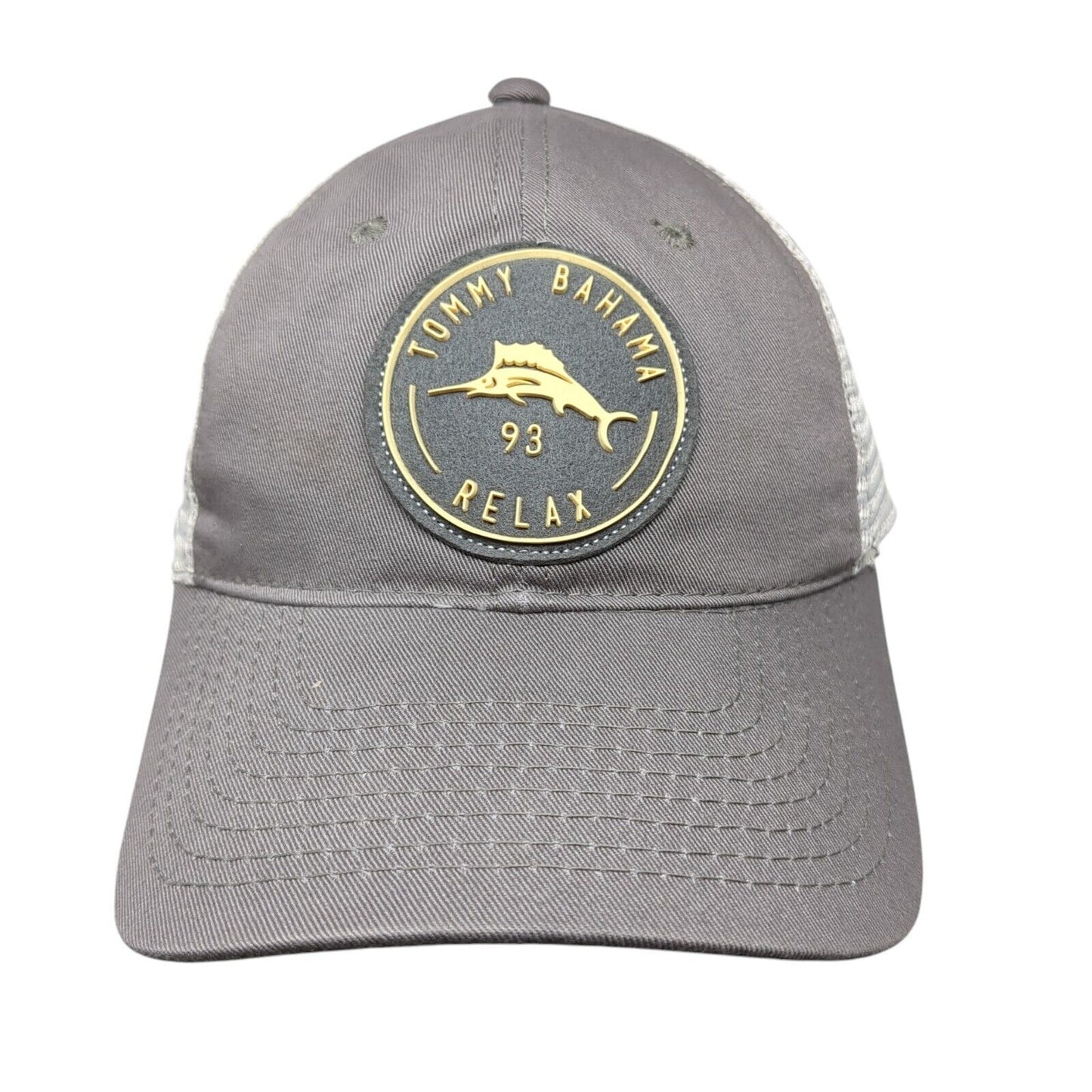 Tommy Bahama Relax Slideback Trucker Hat Gray OSFA Mesh Back Adjustable