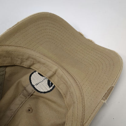 KBETHOS Baseball Cap Beige One Size Alien Patch Distressed Cotton Slideback Hat