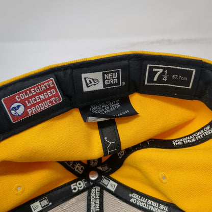 Arizona State Sun Devils NCAA New Era Yellow Hat 7 1/4 59FIFTY Fitted Flat Brim