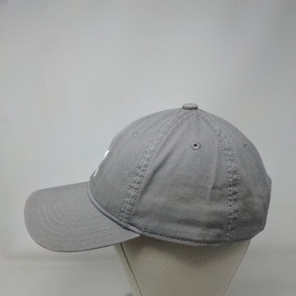 Adidas Trefoil Slideback Hat Gray OSFM Embroidered Solid Vent Holes