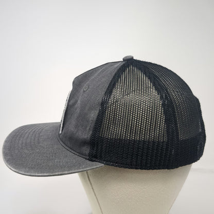 American Eagle Trucker Hat Gray One Size Mesh Snapback Green Under Visor Patch