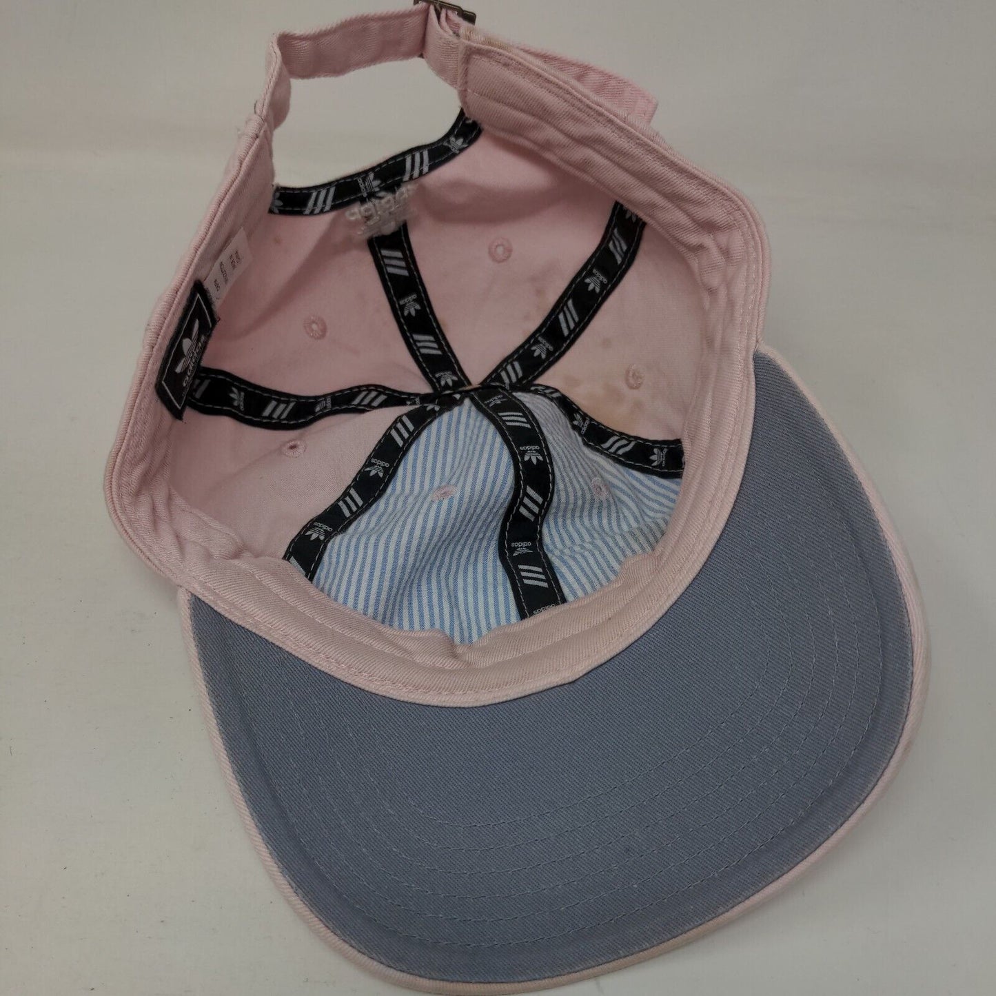 Adidas Slidebak Hat Pink OSFM Adjustable Embroidered Trefoil Vented Holes