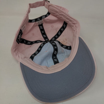 Adidas Slidebak Hat Pink OSFM Adjustable Embroidered Trefoil Vented Holes
