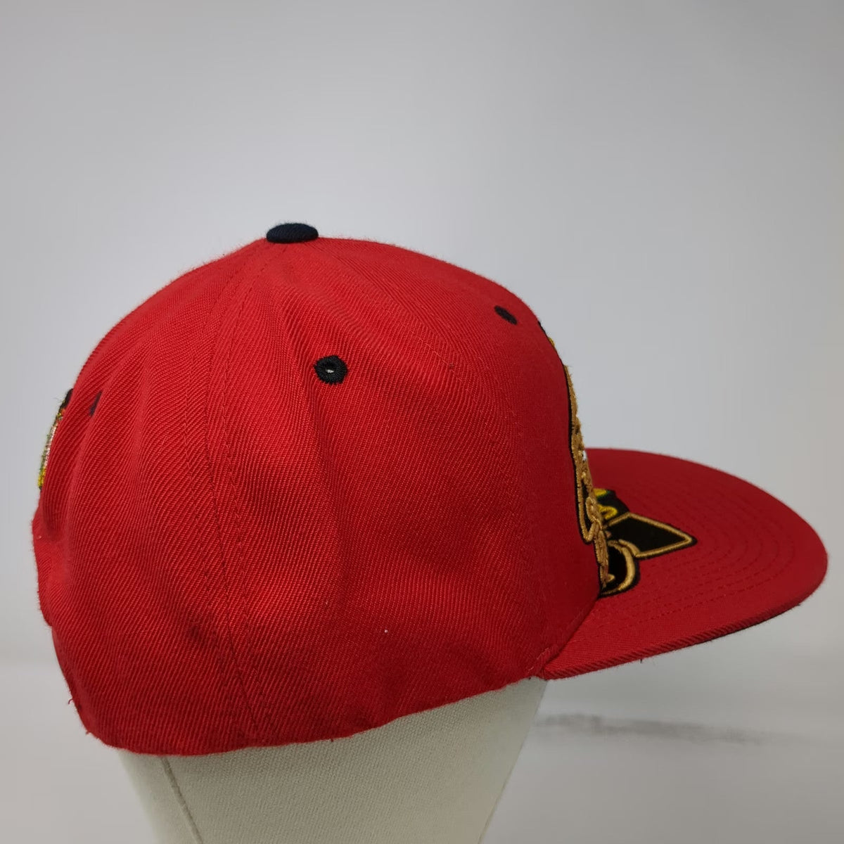 Chicago Blackhawks NHL Zephyr Snapback Red One Size Wool Blend Flat Brim Hat