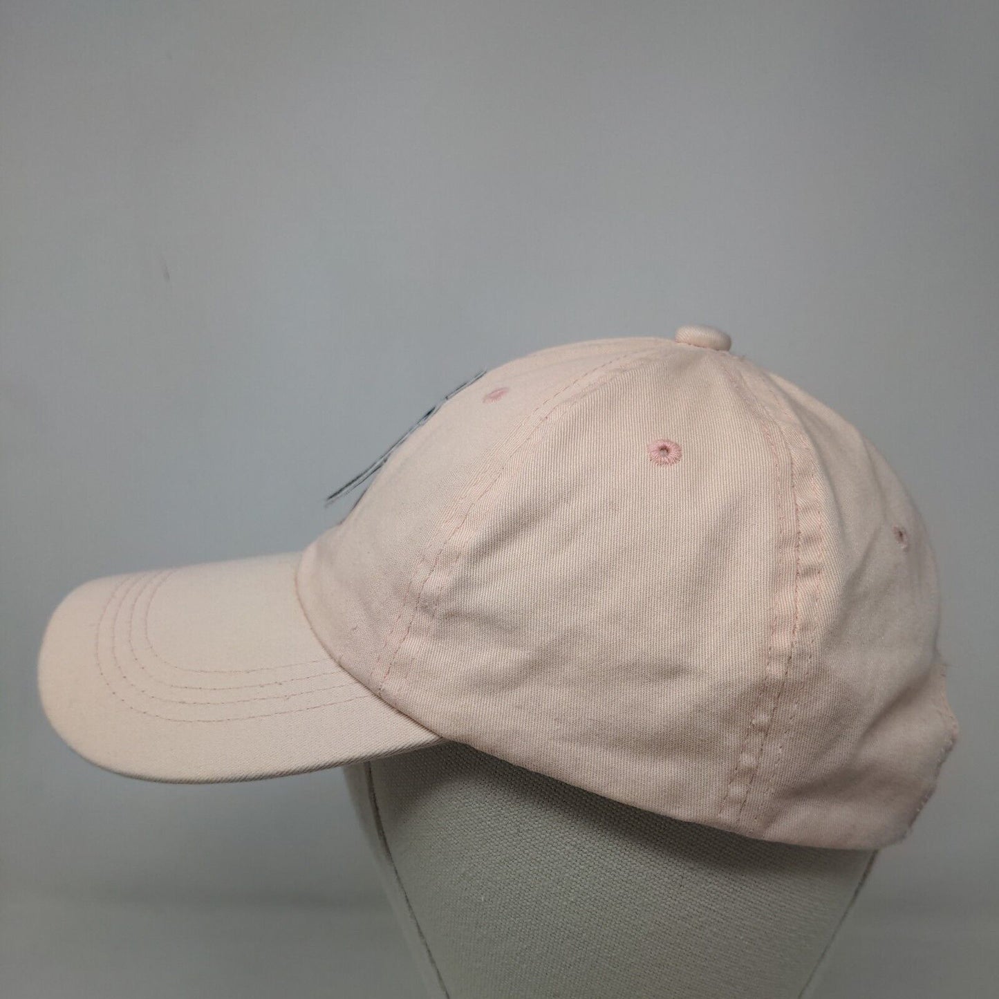 Unbranded Men's Slideback Hat Pink Embroidered Pineapple 100% Cotton