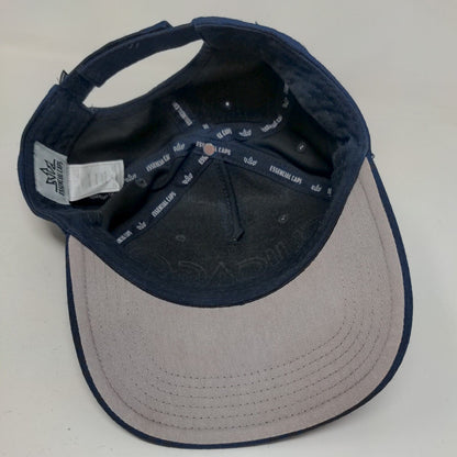 Chicago Est 1837 Strapback Hat Blue One Size Vent Holes Essencial Caps