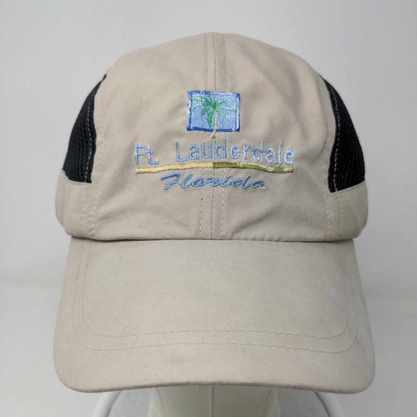 Dorfman Pacific Men's Hat Tan Size OSFM Embroidered Ft. Lauderdale FL Logo