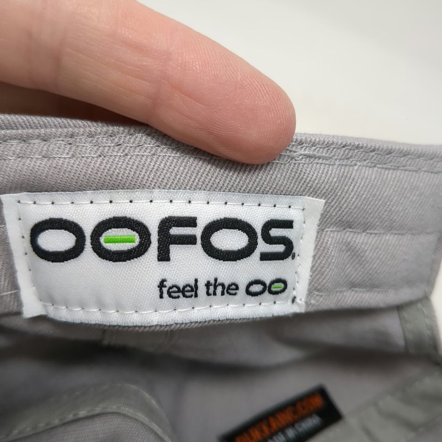 Pukka Oofos Baseball Cap Gray One Size Slideback Cotton Hat Embroidered Logo