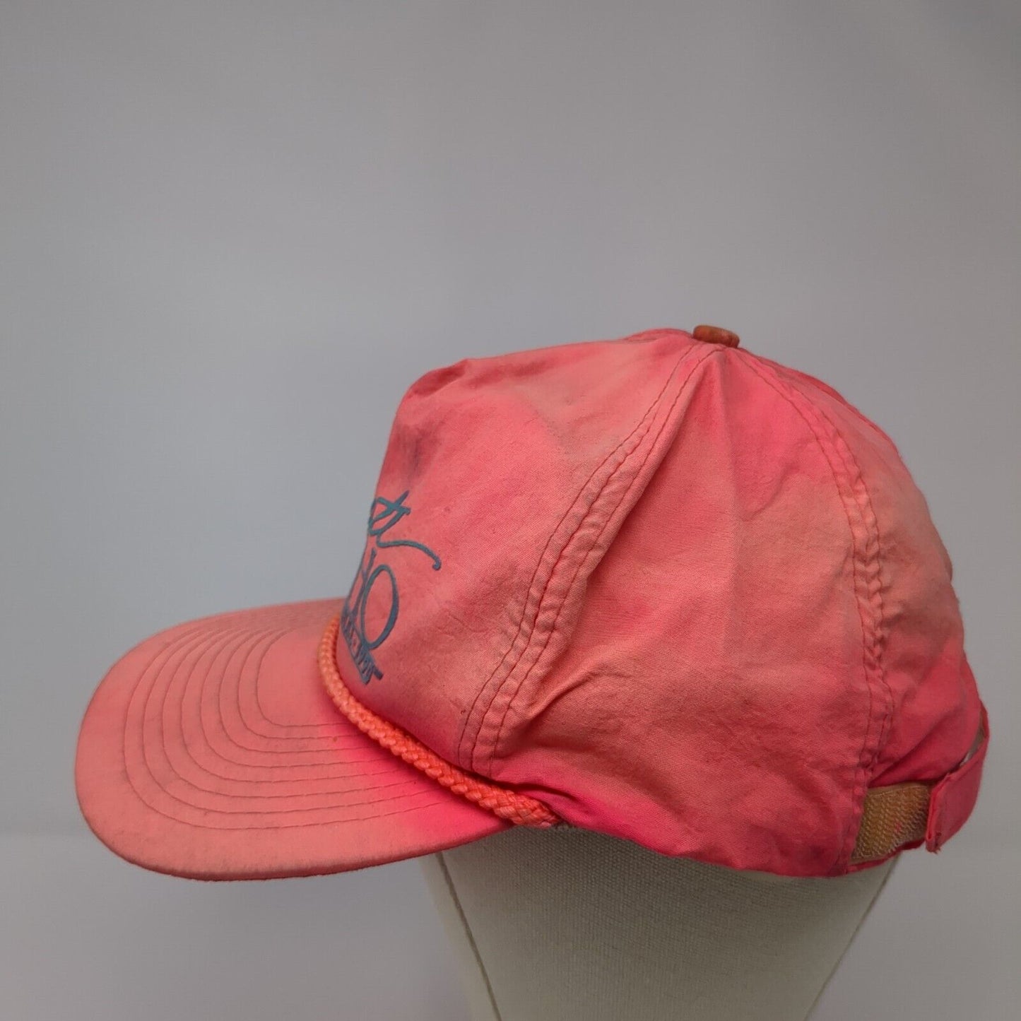 Celebrate Idaho Centennial 1890-1990 Strapback Hat Pink OS Adjustable Rope Mohrs