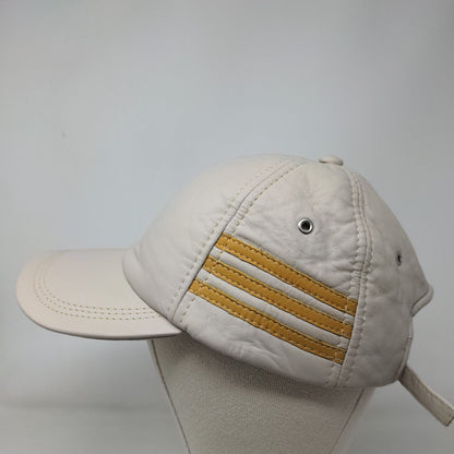 Antilope Cueros Slideback Hat Tan One Size Striped Trim Blank 6 Panel