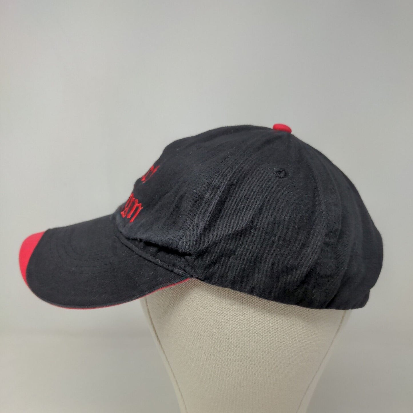 Hit Wear Men's Strapback Hat Black OSFA Embroidered Dirt Design Logo Cotton