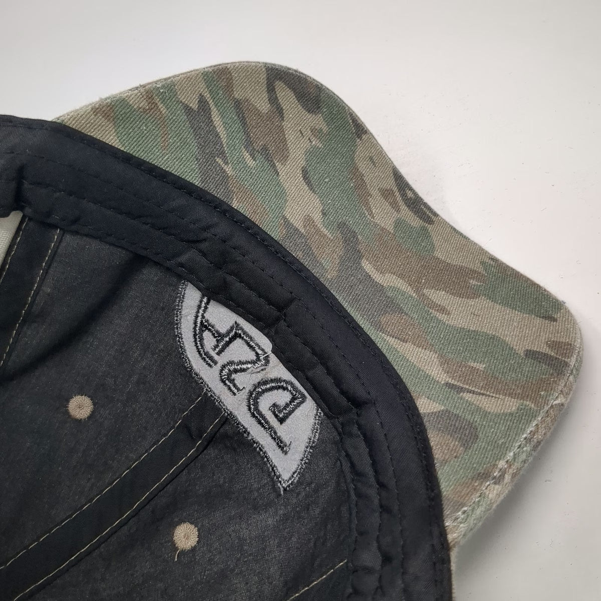 ActionSportGames Baseball Cap Green Camo One Size Strapback Side Patches Hat