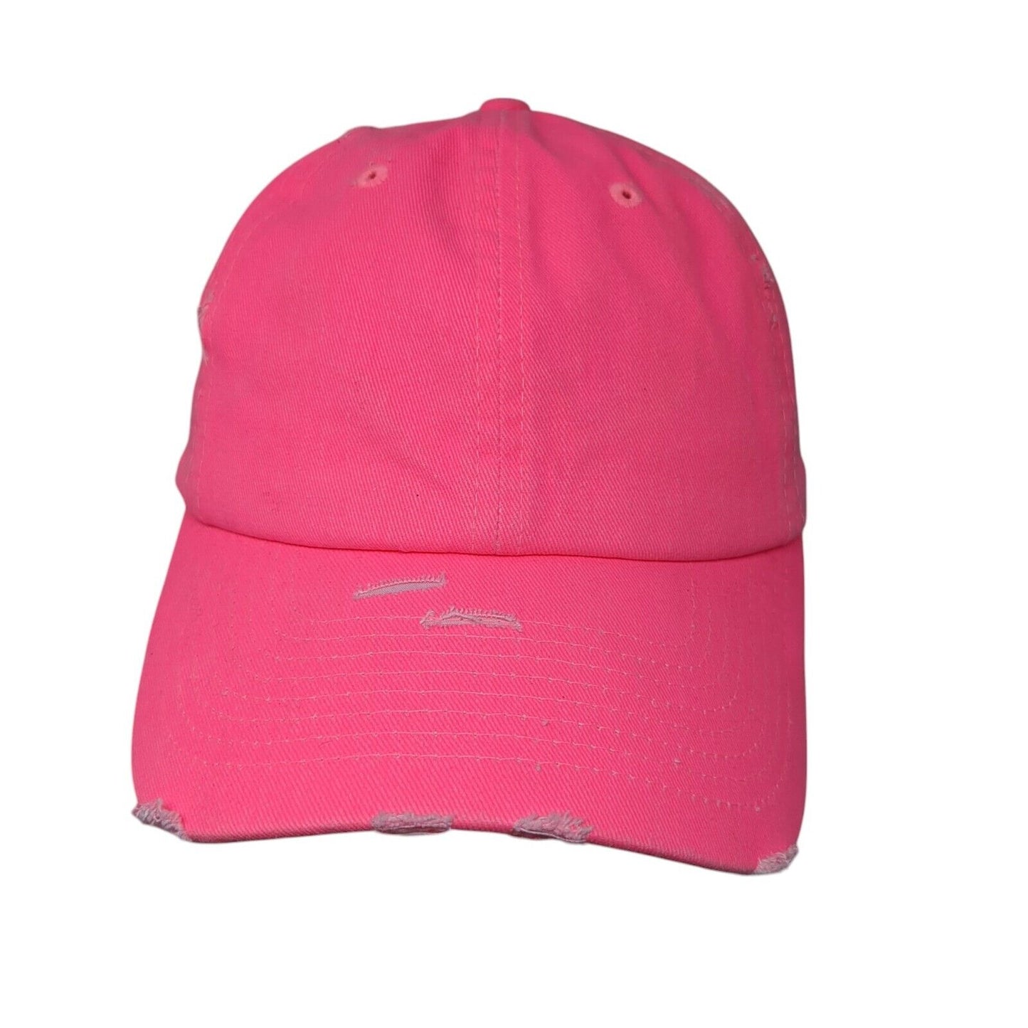 KB ETHOS Vintage Slideback Hat Pink OSFA Adjustable Solid Blank