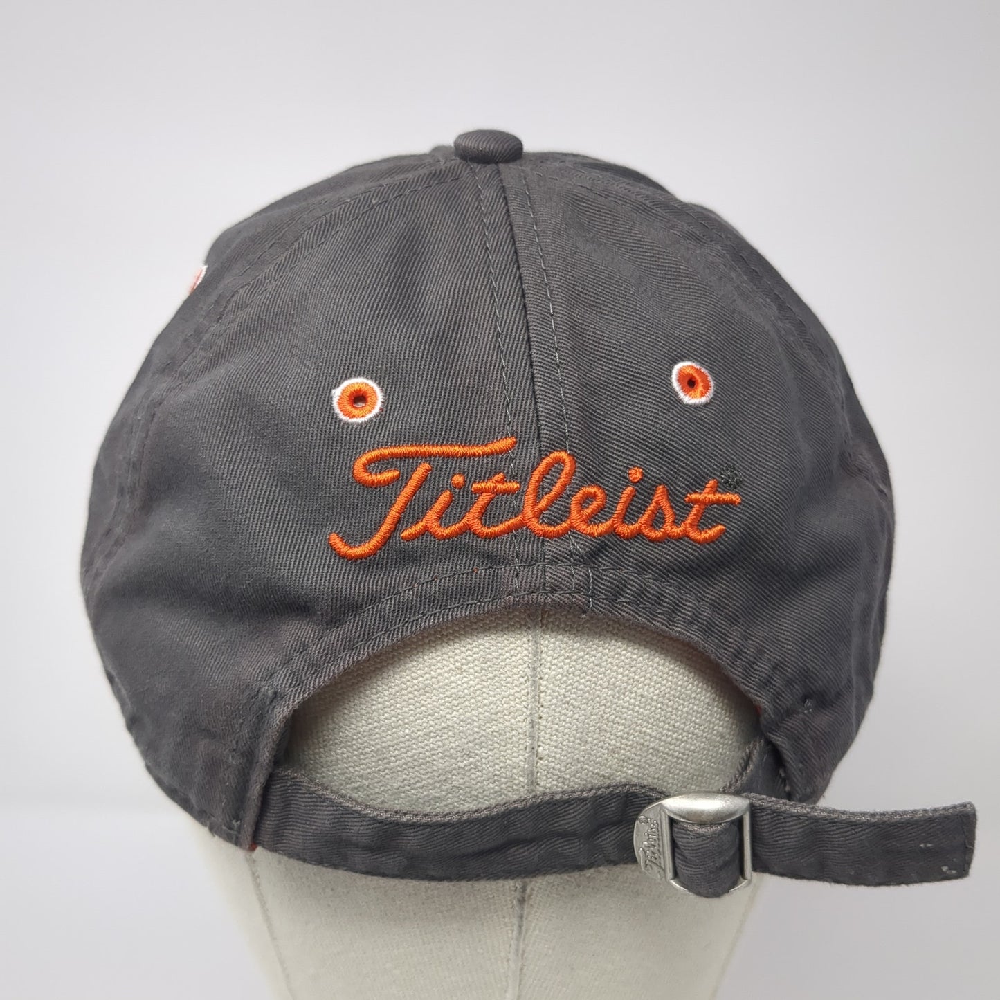 Titleist Slideback Baseball Cap Gray One Size Adjustable Embroidered 6 Panel