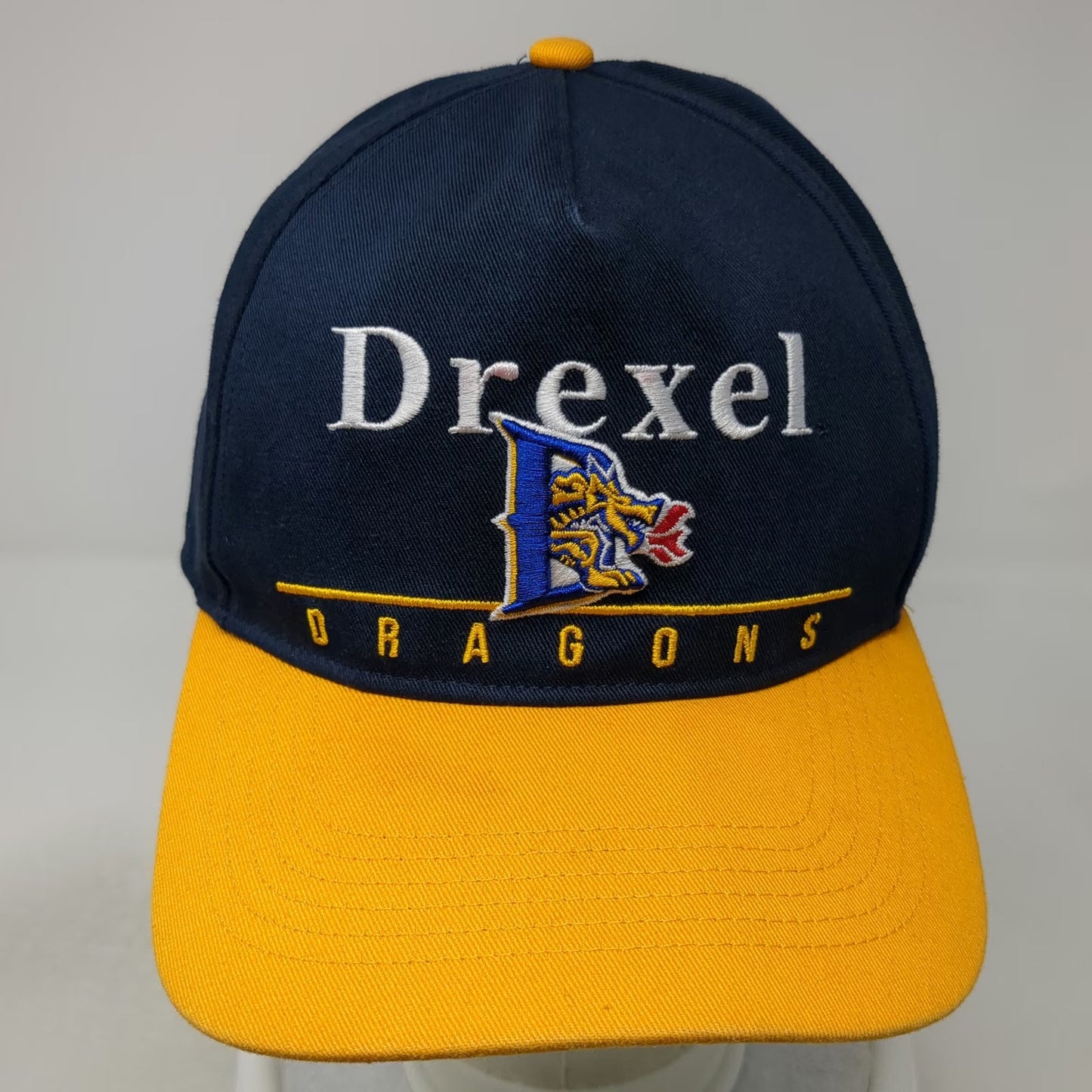 '47 Drexel Dragons NCAA 5 Panel Blue Yellow One Size Snapback Hat Flat Brim