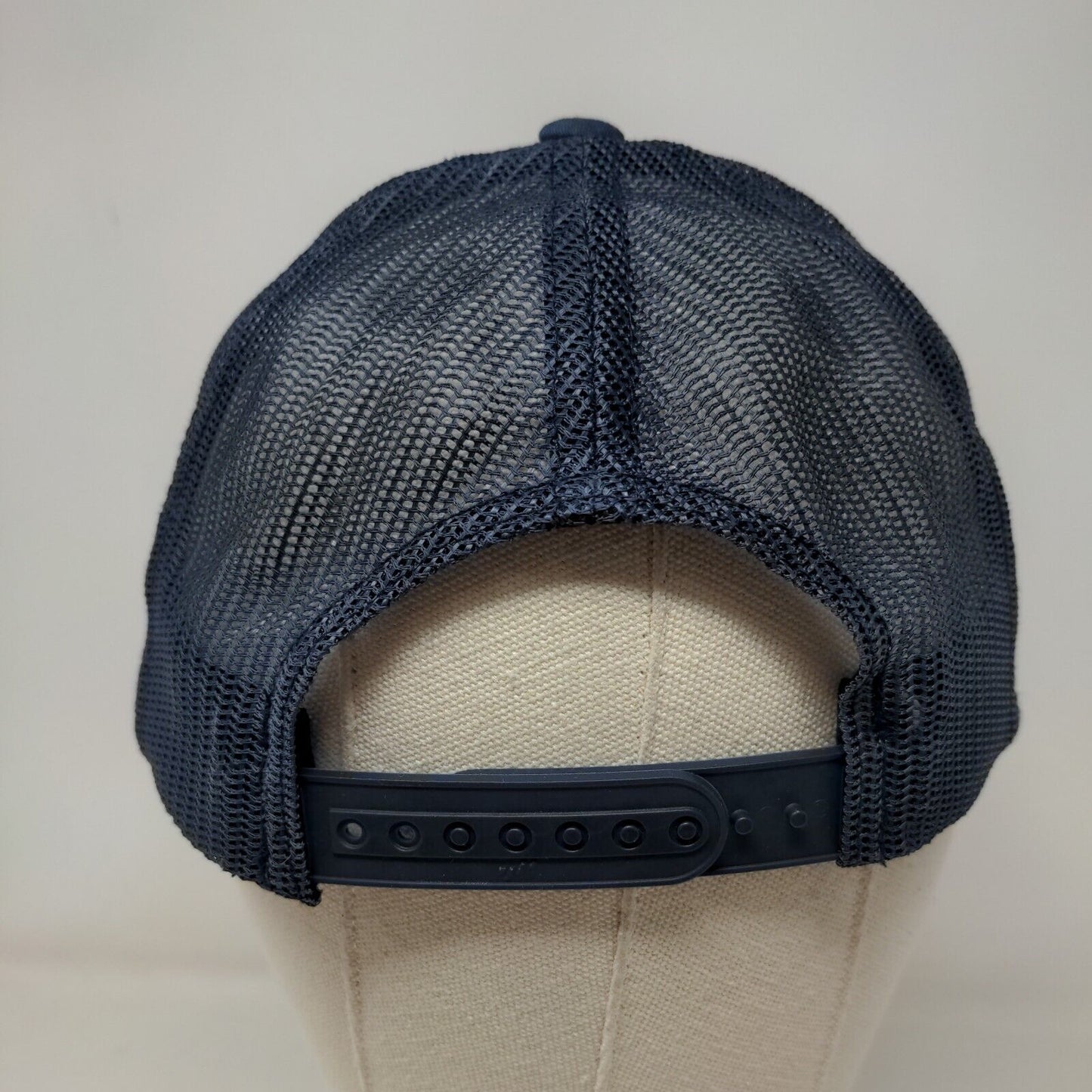 Yupoong Men's Snapback Mesh Back Hat Blue RTI Riverside Transport Embroidered