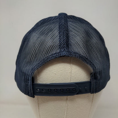 Yupoong Men's Snapback Mesh Back Hat Blue RTI Riverside Transport Embroidered