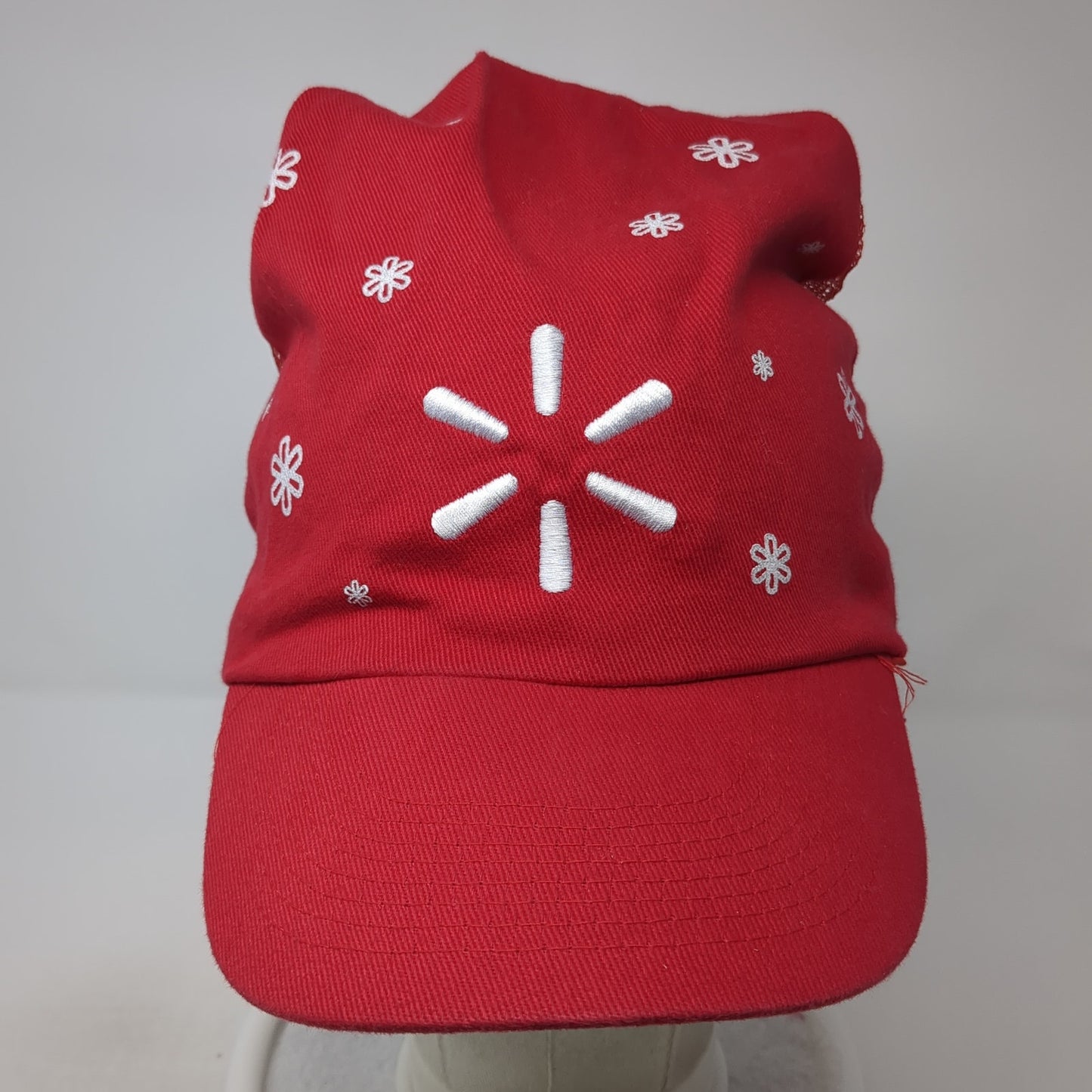 Walmart Pom Pom Santa Trucker Hat Red One Size Mesh Back Christmas