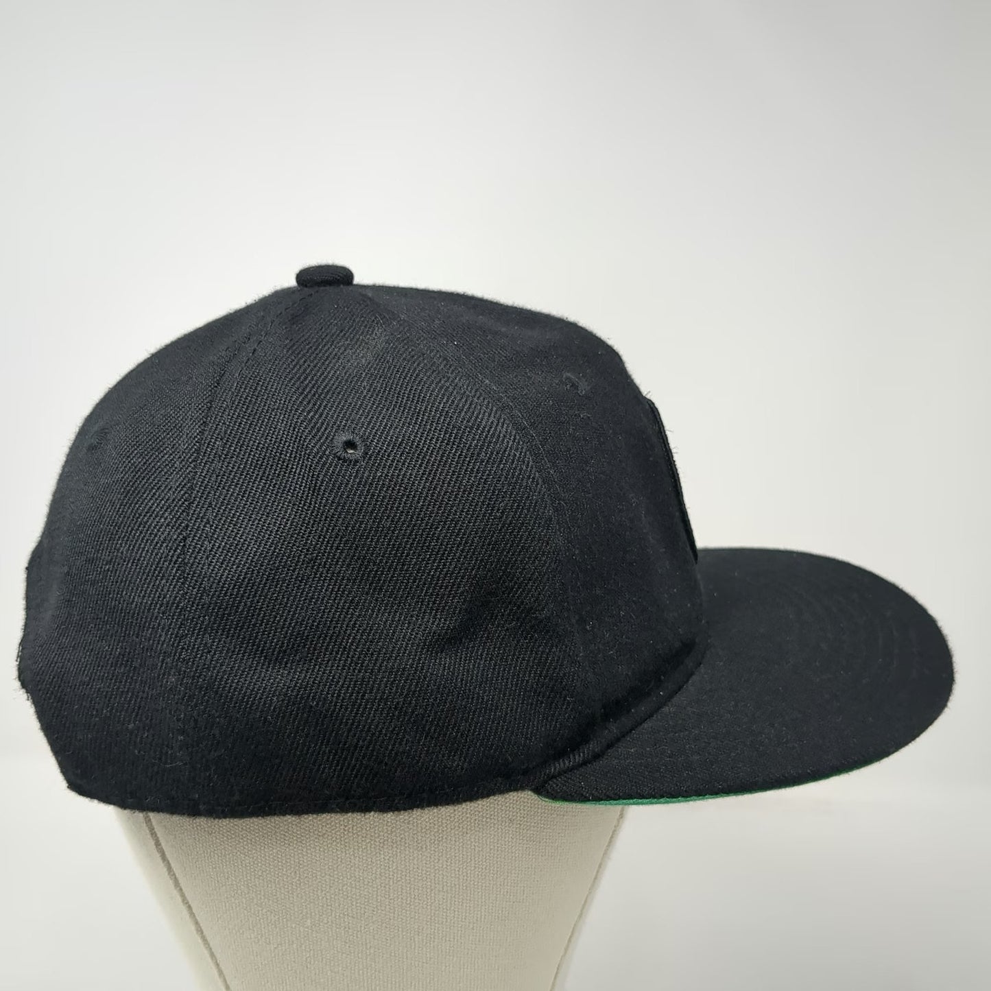 Crown Trejo's Tacos Snapback Black One Size Hat Danny Trejo Logo Green Underbrim
